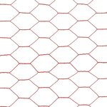 vidaXL Grillage Acier avec revêtement en PVC 25x0 75 m Rouge