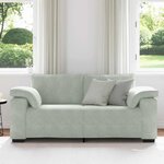 vidaXL Canapé causeuse gris clair 180x77x82 cm velours