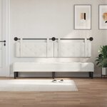 vidaXL Tête de lit suspendue Blanc Simili cuir