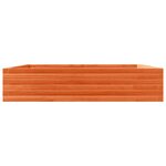 vidaXL Jardinière cire marron 110x110x23 cm bois de pin massif