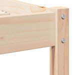 vidaXL Cadre de lit Marron 215 5 x 95 5 x 69 5 cm Bois de Pin Massif