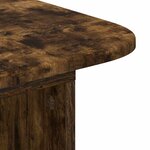 vidaXL Table console Chêne fumé 93 x 40 x 75 cm Bois d'ingénierie