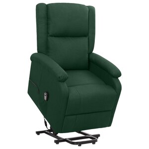 vidaXL Fauteuil Vert foncé Tissu