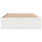 vidaXL Cadre de lit sans matelas avec tiroirs blanc 160x200cm bois pin