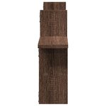 vidaXL Étagères murales 2Pièces chêne marron 38x12x38cm bois d'ingénierie