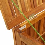 vidaXL Boîte de rangement de jardin 113x50x58 cm Bois d'acacia solide