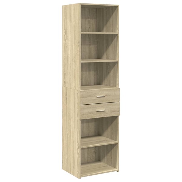 vidaXL Buffet haut chêne sonoma 50x42 5x185 cm bois d'ingénierie