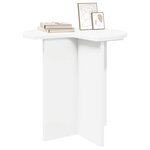 vidaXL Table d'appoint 2 Pièces Blanc Ø 39 x 38 cm Bois d'ingénierie
