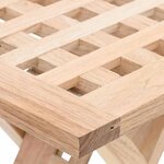 vidaXL Table basse Marron 33 x 33 x 40.5 cm Bois massif de noyer