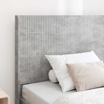 vidaXL Tête de lit Gris béton Bois d'ingénierie