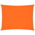 vidaXL Voile de parasol tissu oxford rectangulaire 4x6 m orange