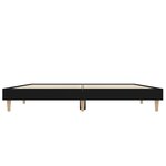vidaXL Cadre de lit sans matelas noir 140x190 cm bois d'ingénierie