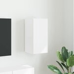 vidaXL Meuble TV mural Blanc 30 x 31 x 60 cm Bois d'ingénierie