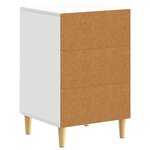 vidaXL Table de chevet Blanc 43 x 39 5 x 66 5 cm Bois d'ingénierie