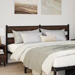 vidaXL Tête de lit chêne marron 190 cm acier et bois d'ingénierie