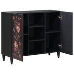 vidaXL Armoires de rangement avec porte Multicolore 90 x 33 5 x 75 cm