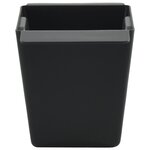 vidaXL Caisses à fleurs pour palettes Euro 24 pc Noir Polypropylène