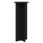 vidaXL Support de Plante 2 pièces Noir Ø40 x 100 cm Bois d'ingénierie