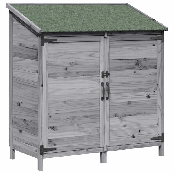 vidaXL Abri de jardin Gris 106 5 x 56 x 113 5 cm Bois d'ingénierie