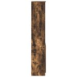 vidaXL Buffet haut chêne fumé 37 5x35x180 cm bois d'ingénierie