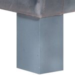 vidaXL Chaise cabriolet Gris cuir véritable