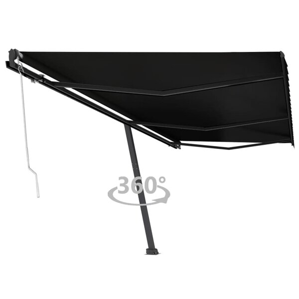 vidaXL Auvent automatique sur pied 600x300 cm Anthracite