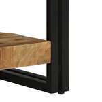 vidaXL Table basse 50x50x38 cm bois de manguier massif brut