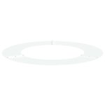 vidaXL Anneau d'arbre plat Blanc Ø50 / 80 cm Acier