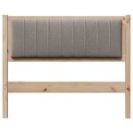 vidaXL Tête de lit capitonnée Marron 100 cm Pin massif