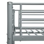 vidaXL Cadre de lit superposé sans matelas gris 140x200 cm/90x200 cm