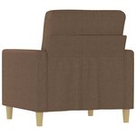 vidaXL Fauteuil Marron 60 cm Tissu