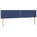 vidaXL Sommier à lattes de lit avec matelas Bleu 160x200 cm Tissu