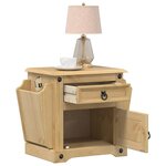vidaXL Table de chevet Corona 45x35x47 5 cm bois de pin massif