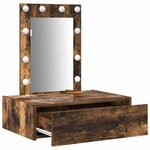 vidaXL Table de Toilette Marron 60 x 40 x 70 cm Bois d'ingénierie