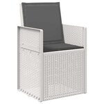 vidaXL Chaises de jardin salle à manger 2 Pièces Blanc et anthracite PP