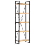 vidaXL Bibliothèque à 5 niveaux 60x30x180 cm Bois de manguier solide