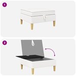 vidaXL Sofa avec rangement Tissu