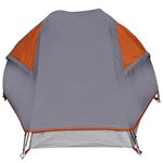 vidaXL Tente de camping à dôme 1 personne orange imperméable