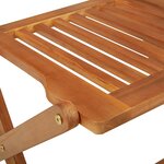 vidaXL Ensemble à manger de jardin pliable 3 Pièces Bois d'acacia solide