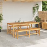 vidaXL Ensemble de salle à manger de jardin 6 pièces Bois massif Acacia