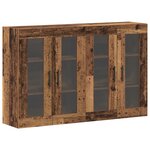 vidaXL Armoires murales 2 Pièces en bois ancien  69 5 x 34 x 90 cm  en bois technique