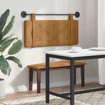 vidaXL Tête de lit suspendue Marron Velours