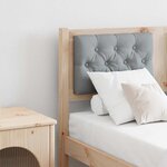 vidaXL Tête de lit Marron et gris clair 135 cm Bois massif en pin