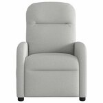 vidaXL Fauteuil inclinable gris nuage tissu