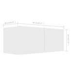 vidaXL Ensemble de meubles TV 4 Pièces Blanc Bois d'ingénierie