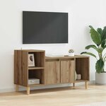 vidaXL Meuble TV Chêne artisanal 100 x 35 x 55 cm Bois d'ingénierie