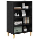 vidaXL Buffet Chêne noir 57 x 35 x 89.5 cm Bois d'ingénierie