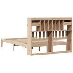 vidaXL Lit bibliothèque sans matelas 150x200 cm bois massif de pin