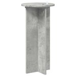 vidaXL Support de Plante 2 pièces Gris béton 29 5 x 29 5 x 60 cm