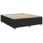 vidaXL Sommier à lattes de lit avec matelas Noir 180x200 cm Similicuir